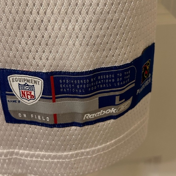 Carolina Panthers Julius Peppers White and Blue NFL Jersey - Picture 2 of 5